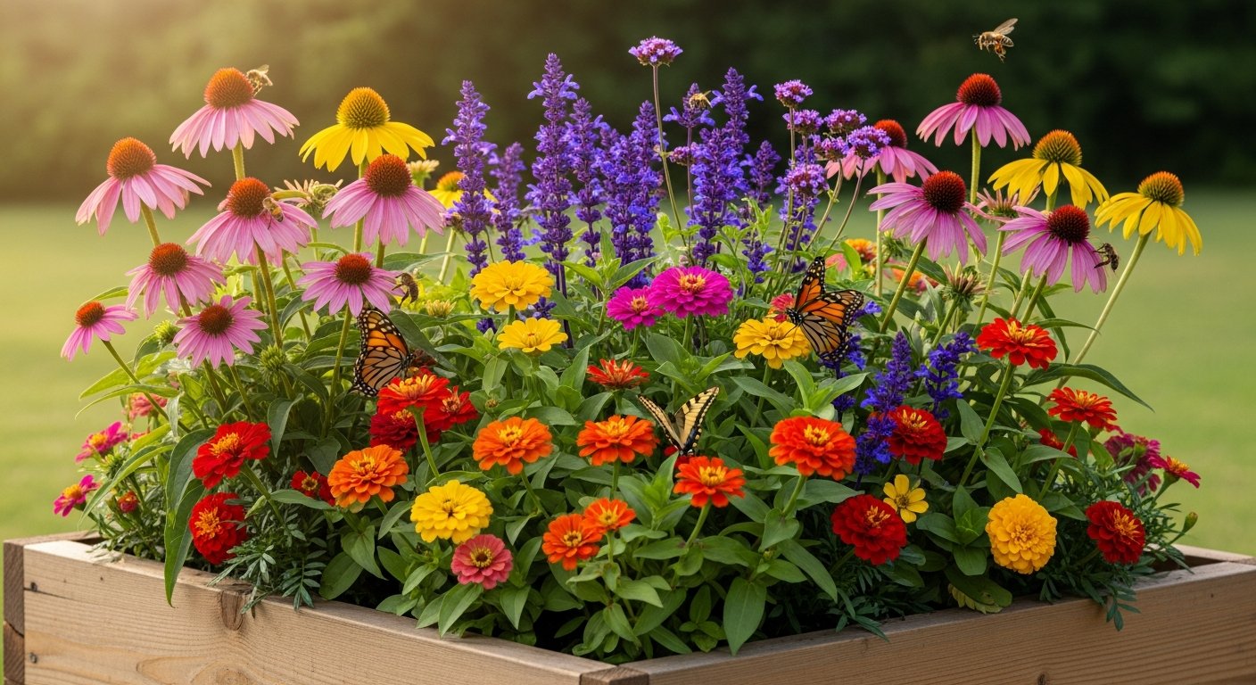 Simplepollinator Box Build a Thriving Pollinator Flower Box: What Actually Works - Simply ...
